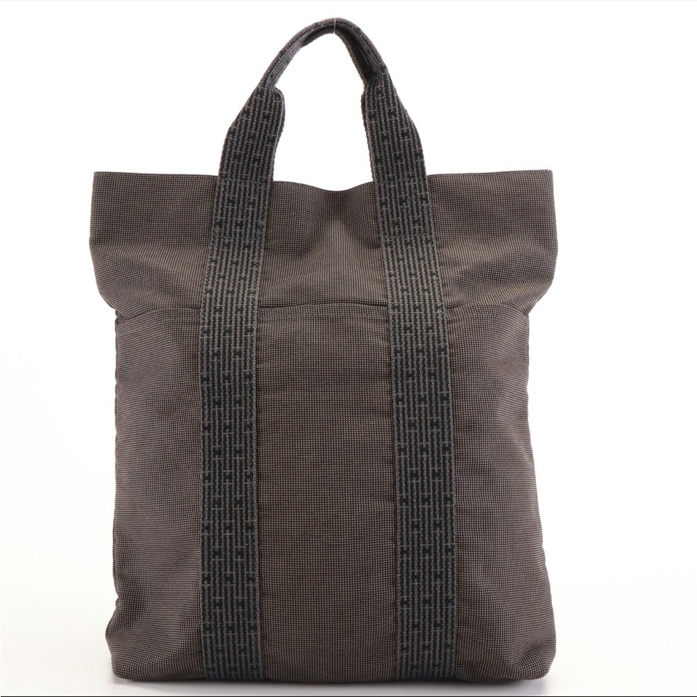 Authentic Hermes Monogram Canvas Cabas Unisex Tote Tall